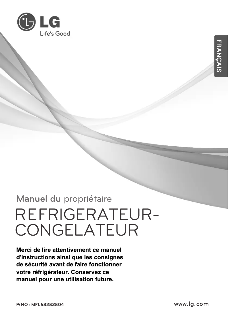 Image de la première page du manuel de l'appareil GR-B702HLCL