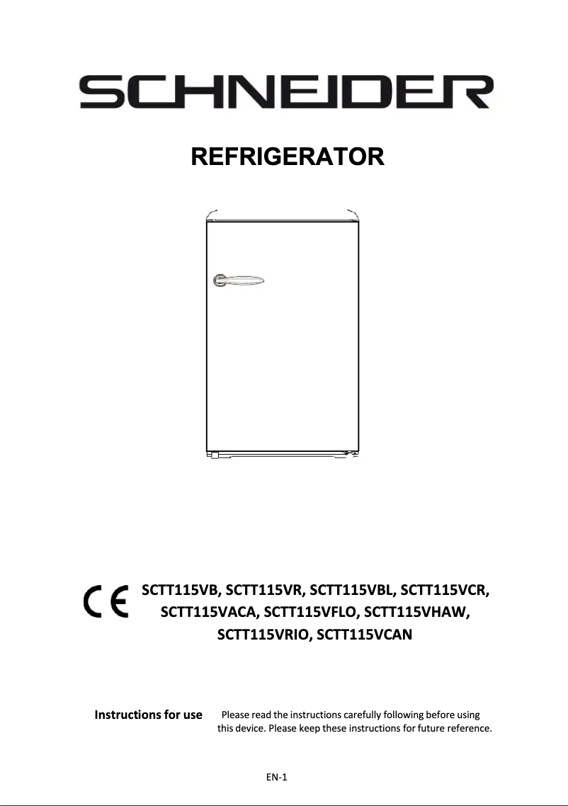 Image de la première page du manuel de l'appareil SCTT115VCR
