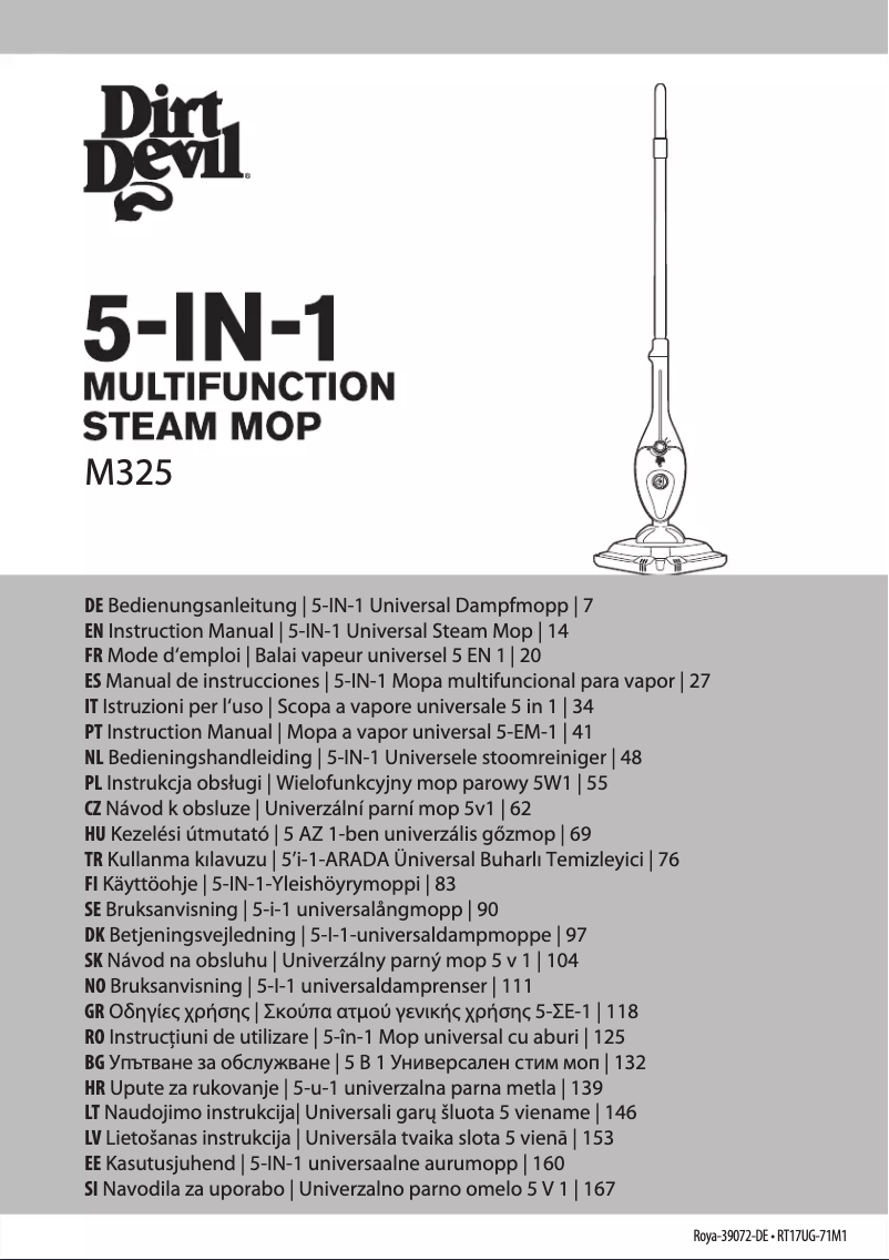 Página 1 del manual Manual de usuario Dirt Devil M325