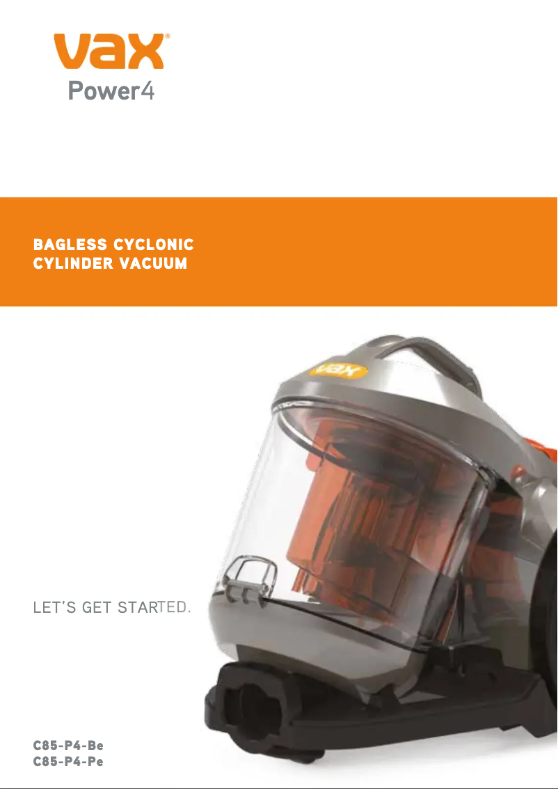 Page 1 de la notice Manuel utilisateur Vax Power 4