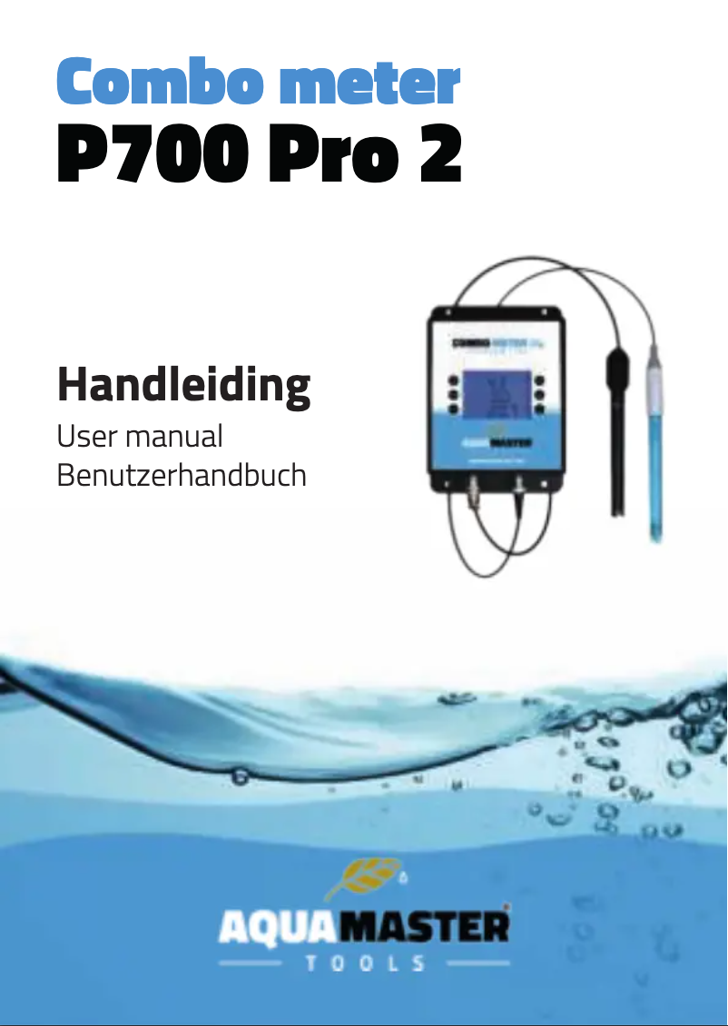 Page 1 de la notice Manuel utilisateur Aqua Master Tools P700 Pro 2