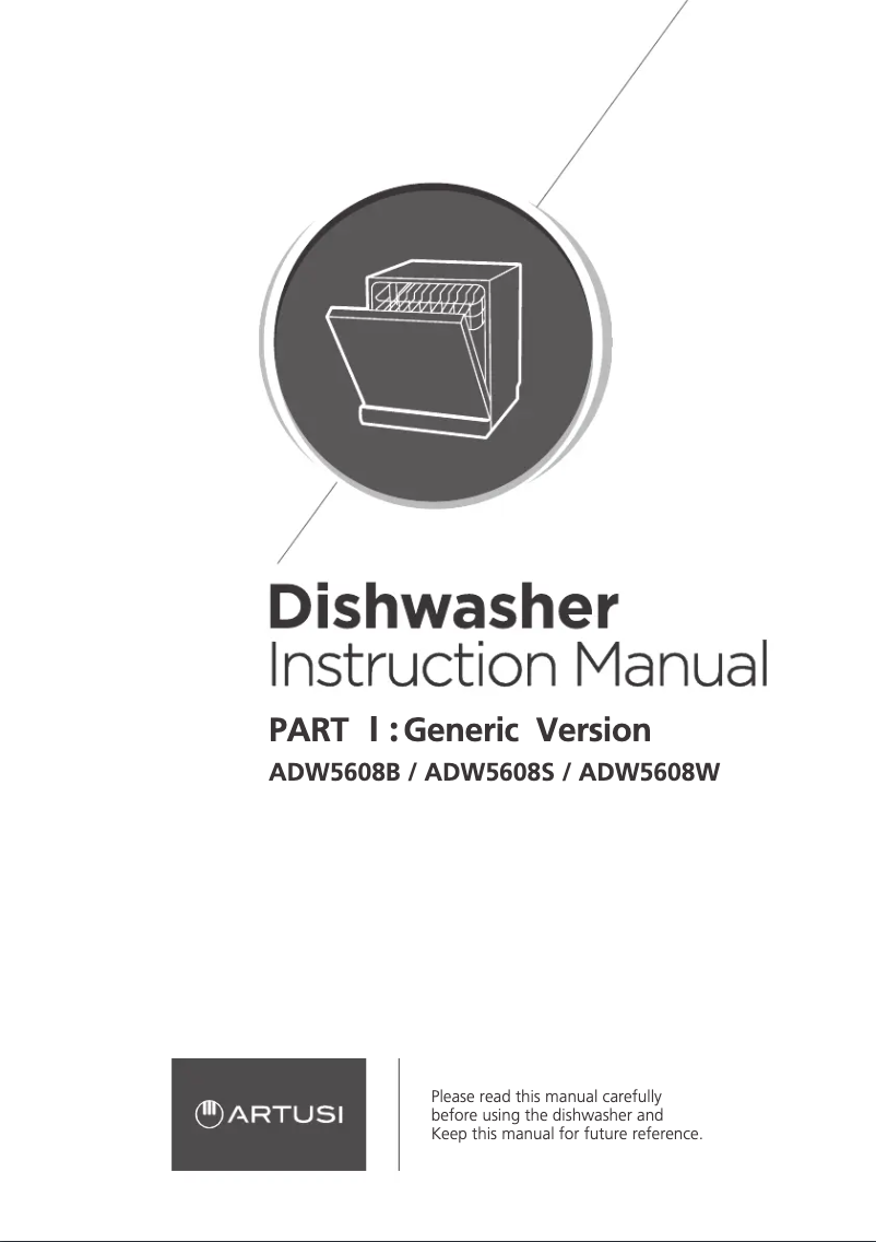 Page 1 de la notice Manuel utilisateur Artusi ADW5608
