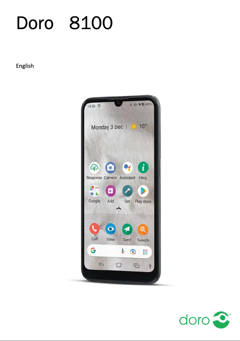 Page 1 de la notice Manuel utilisateur Doro 8100 Plus