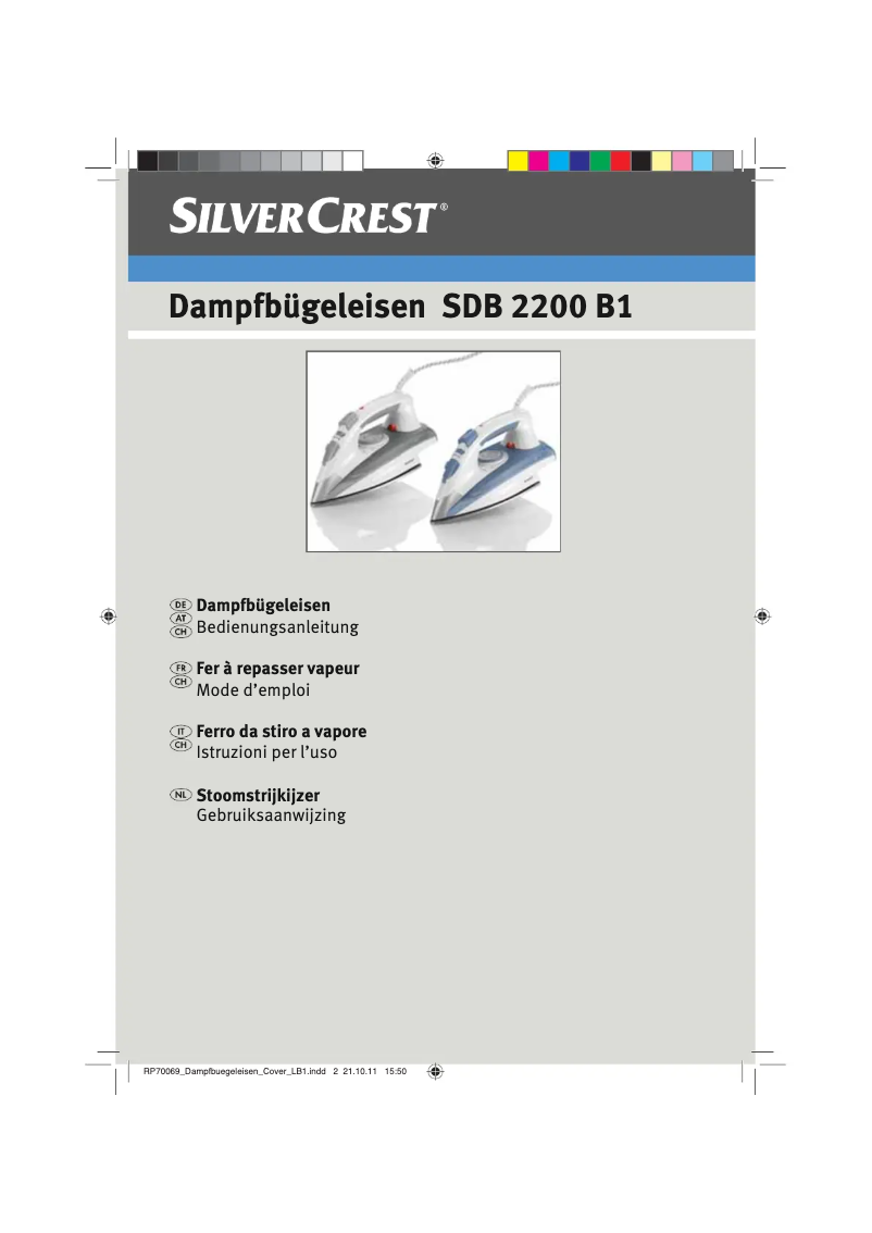 Page 1 de la notice Manuel utilisateur SilverCrest SDB 2200 B1