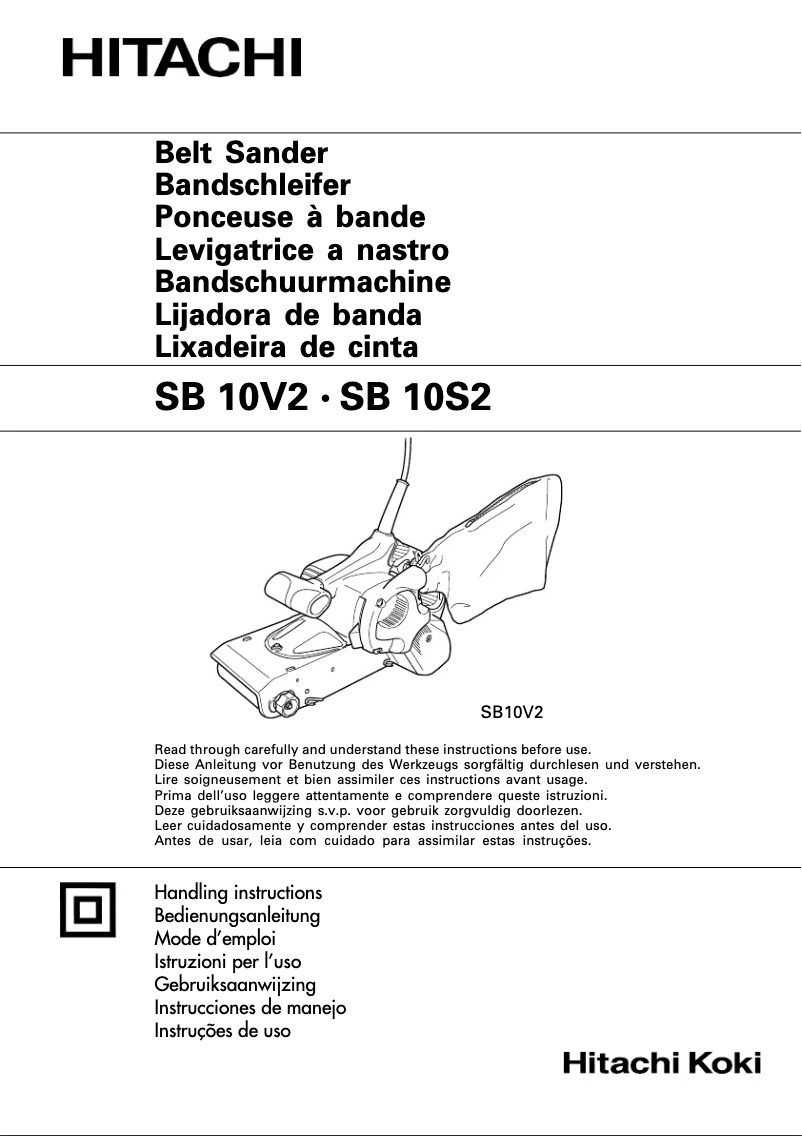 Page 1 de la notice Manuel utilisateur Hitachi SB 10V2 WA