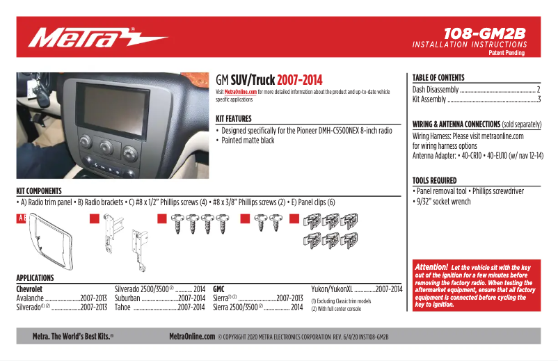 Image de la première page du manuel de l'appareil 108-GM2B