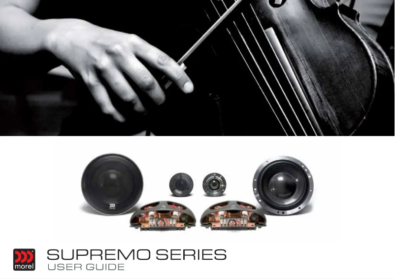 Page 1 de la notice Manuel utilisateur Morel Supremo MW6