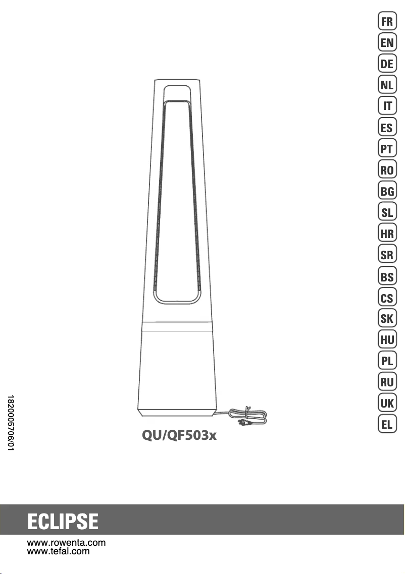 Página 1 del manual Manual de usuario Rowenta Eclipse QU506