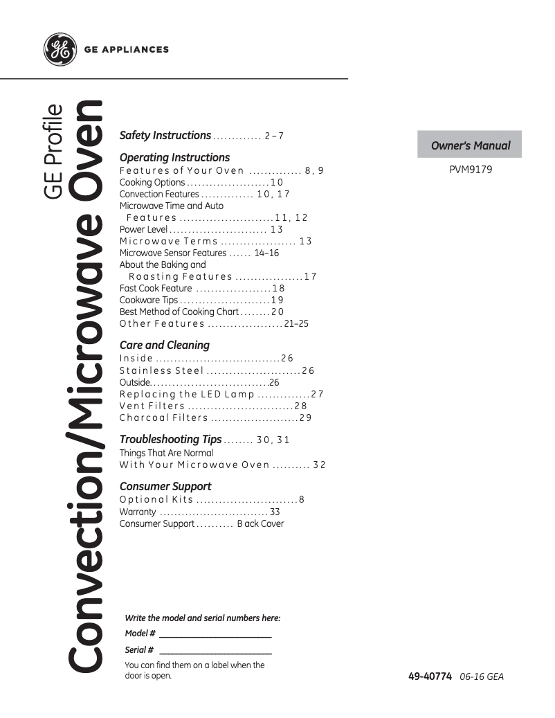 Page 1 de la notice Manuel utilisateur GE Profile PVM9179BLTS