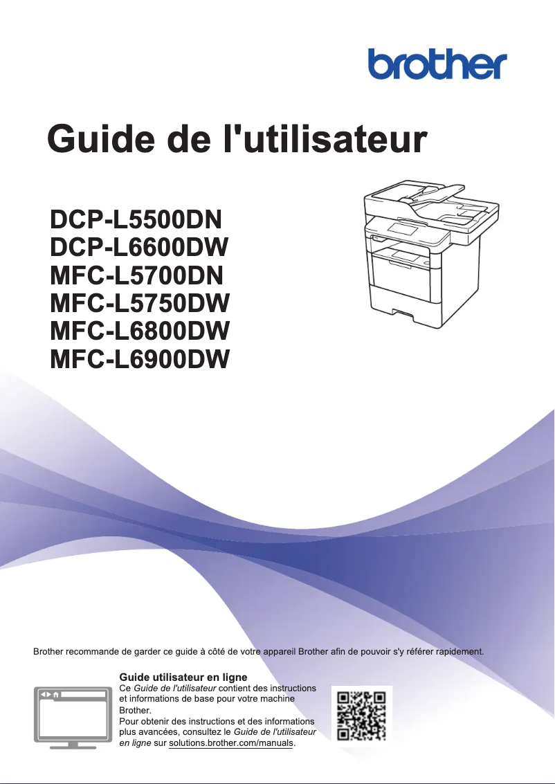Image de la première page du manuel de l'appareil MFC-L6970DW