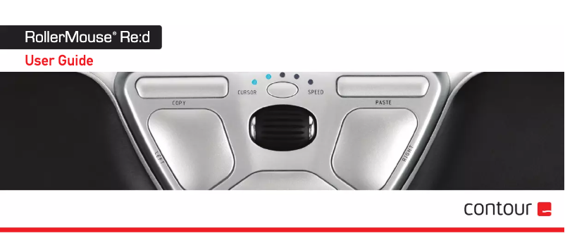 Image de la première page du manuel de l'appareil RollerMouse Re:d