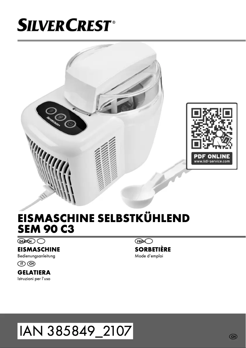 Page n°1 - Manuel utilisateur SilverCrest SECM 12 B4