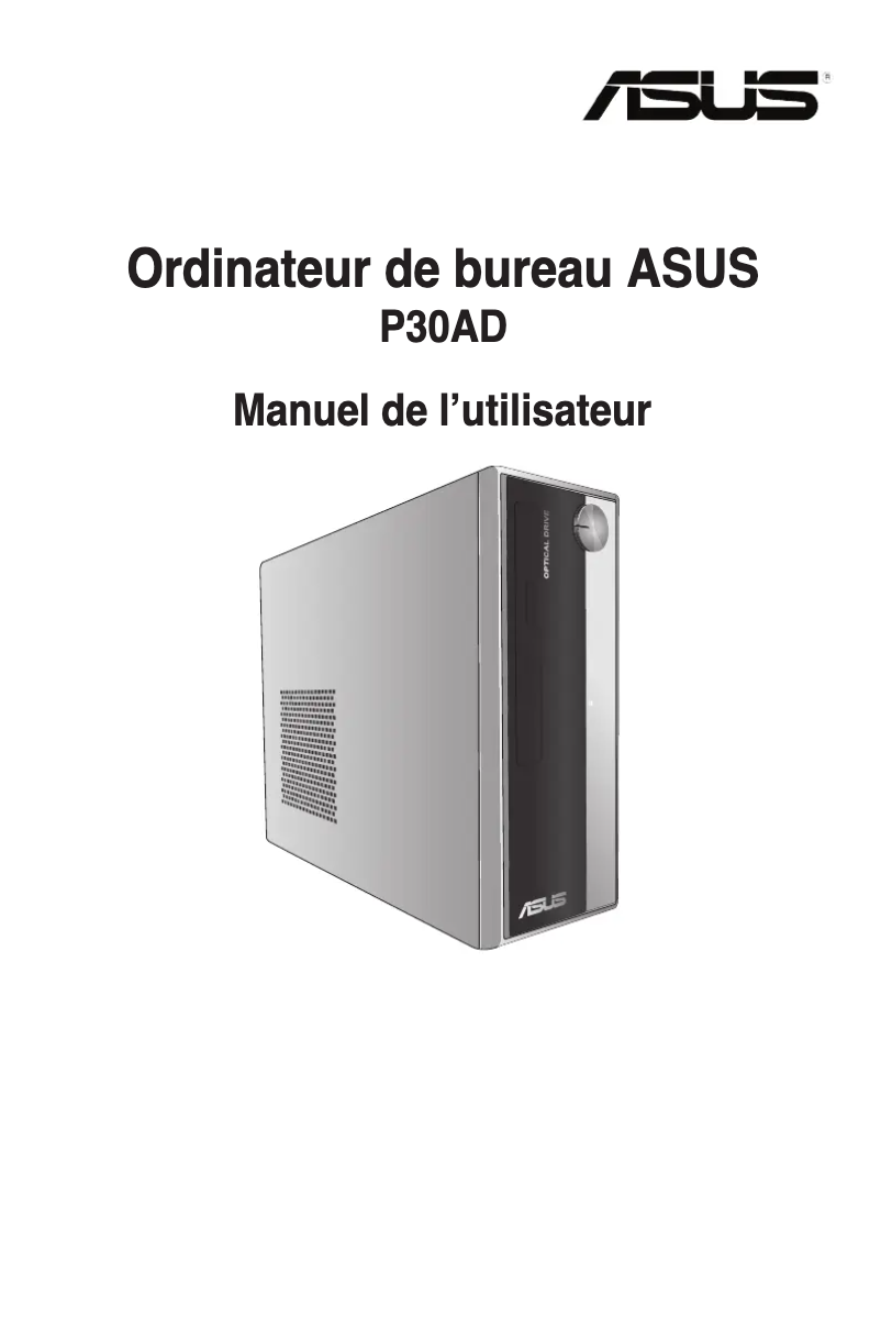 Image de la première page du manuel de l'appareil P30AD