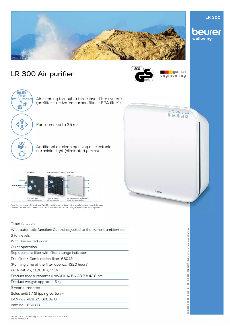 Image de la première page du manuel de l'appareil LR 300