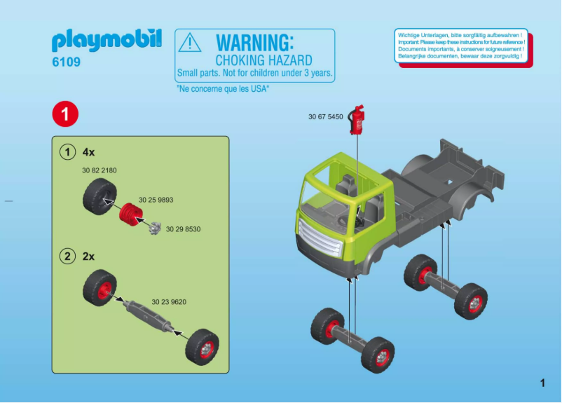 Image de la première page du manuel de l'appareil City Action Glass Sorting Truck 6109