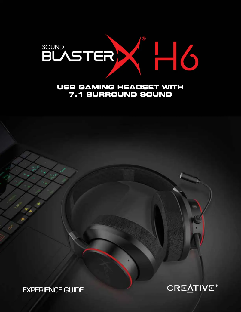 Page 1 de la notice Manuel utilisateur Creative Sound BlasterX H6