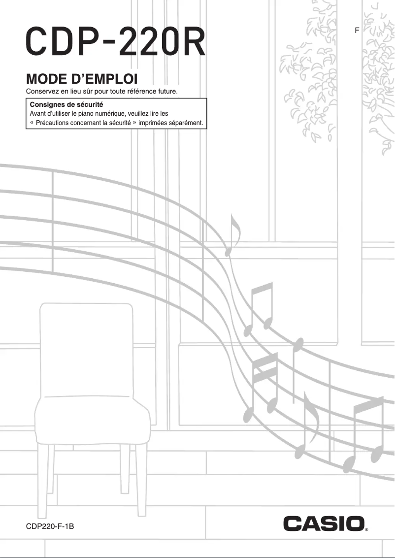 Image de la première page du manuel de l'appareil CDP-220R