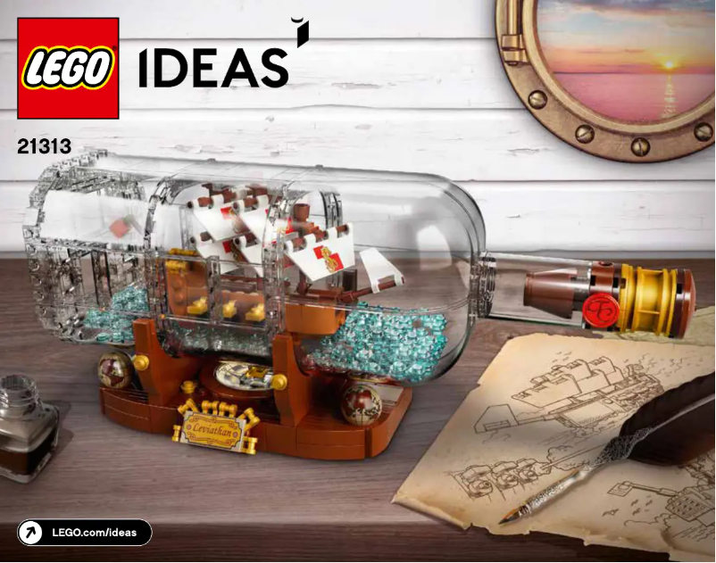Page n°1 - Manuel utilisateur Lego Ship in a Bottle 21313