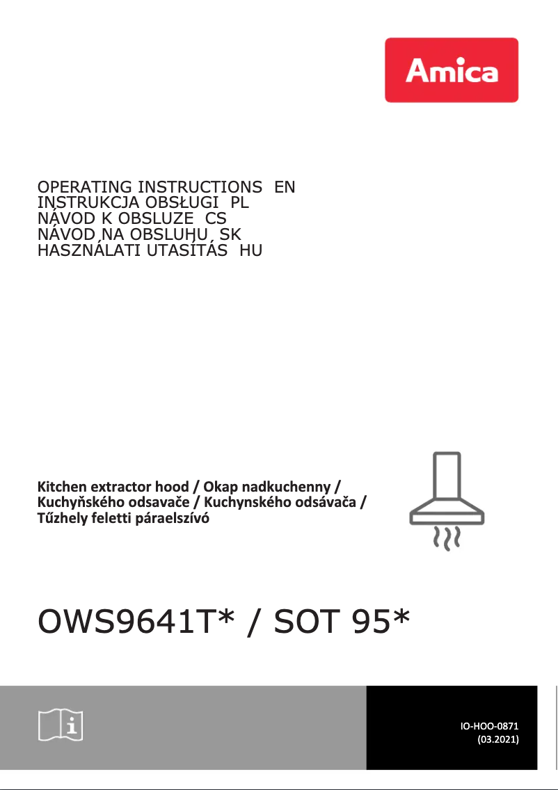 Page 1 de la notice Manuel utilisateur Amica OWS9641TI