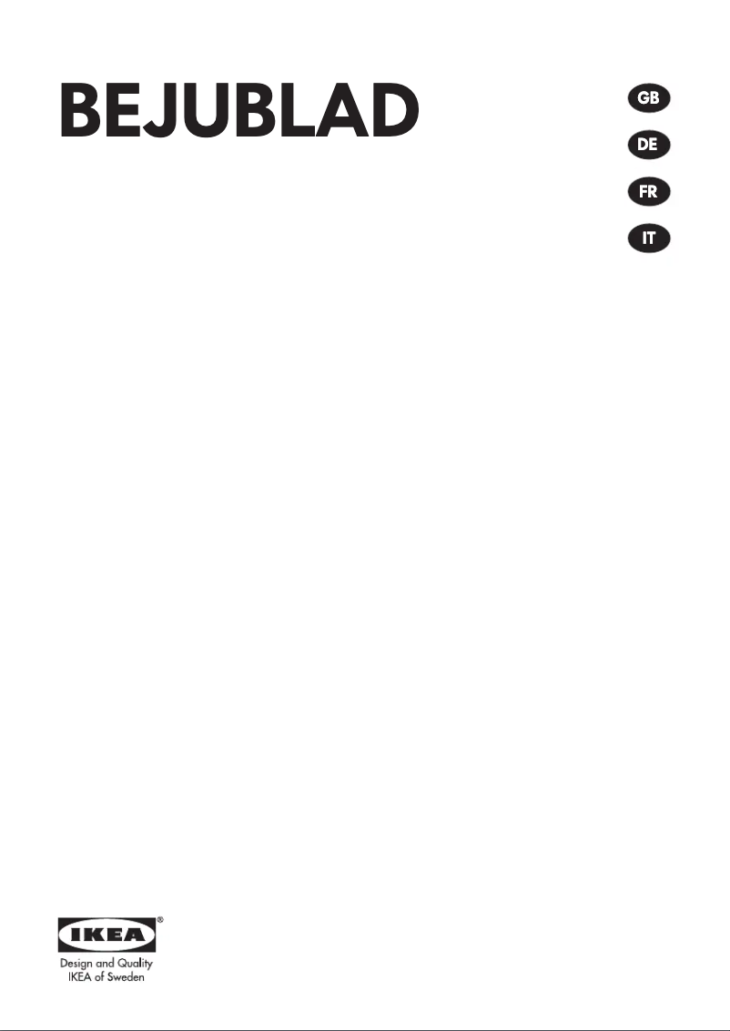 Imagen de la primera página del manual del dispositivo BEJUBLAD 904.117.47