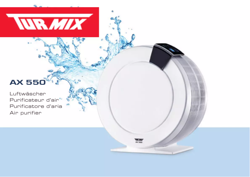 Page 1 de la notice Manuel utilisateur Turmix AX 550