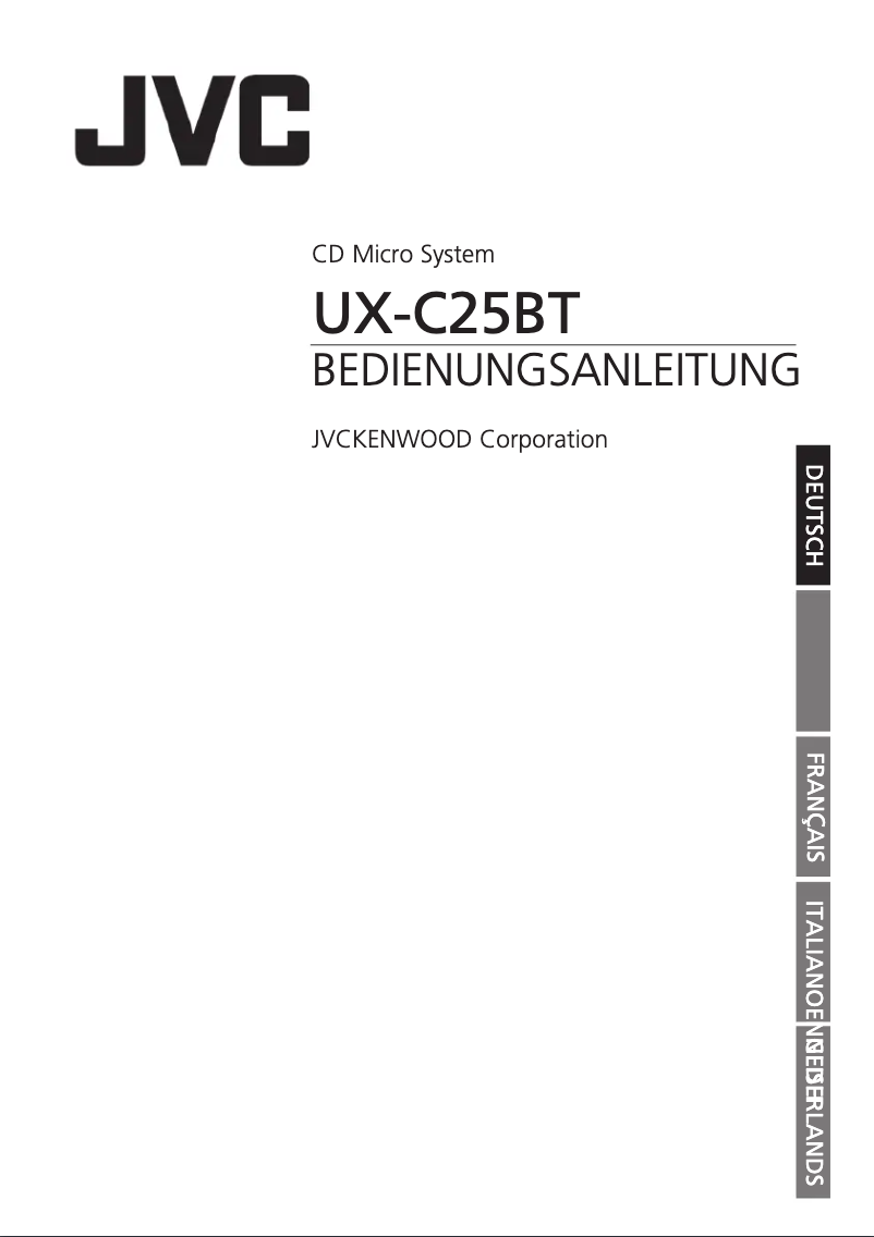 Image de la première page du manuel de l'appareil UX-C25BT