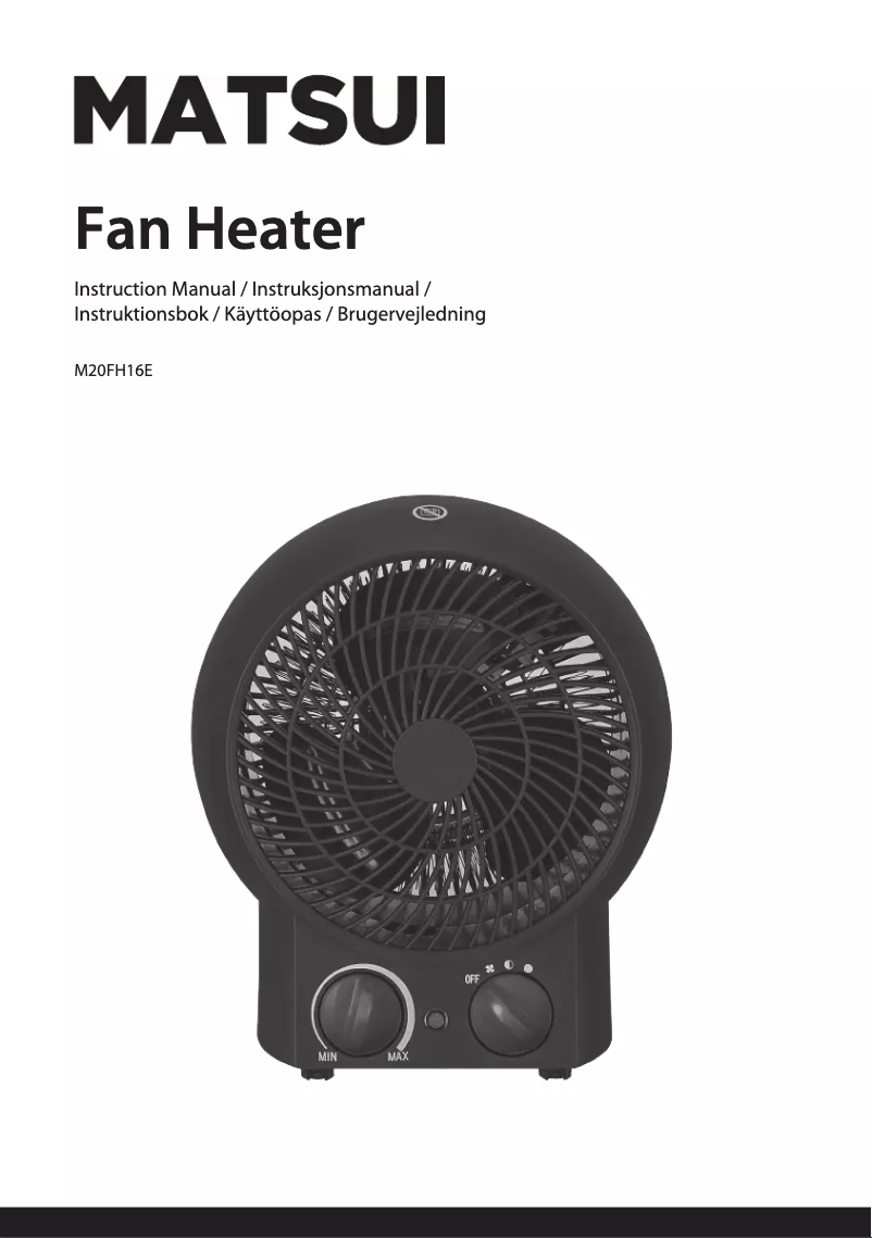 Page 1 de la notice Manuel utilisateur Matsui M20FH16E