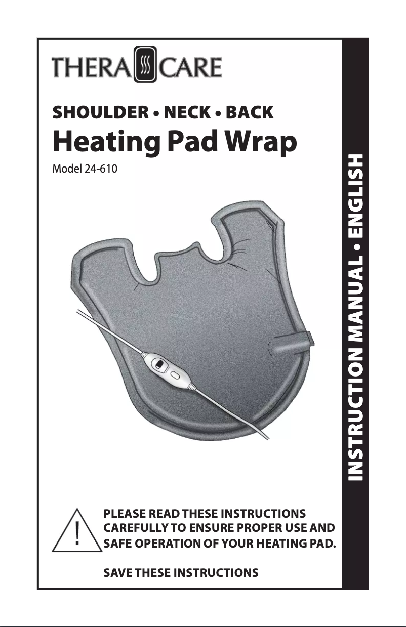 Image de la première page du manuel de l'appareil Heating Pad Wrap 24-610