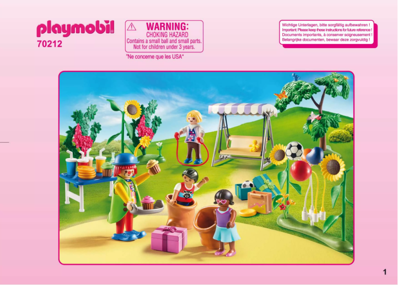 Page n°1 - Manuel utilisateur Playmobil 70212
