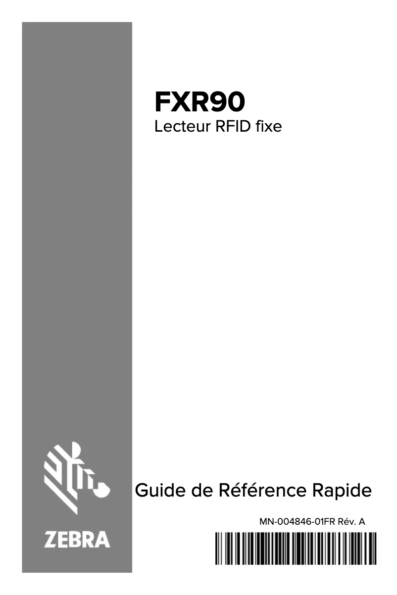 Page n°1 - Manuel utilisateur Zebra FXR90