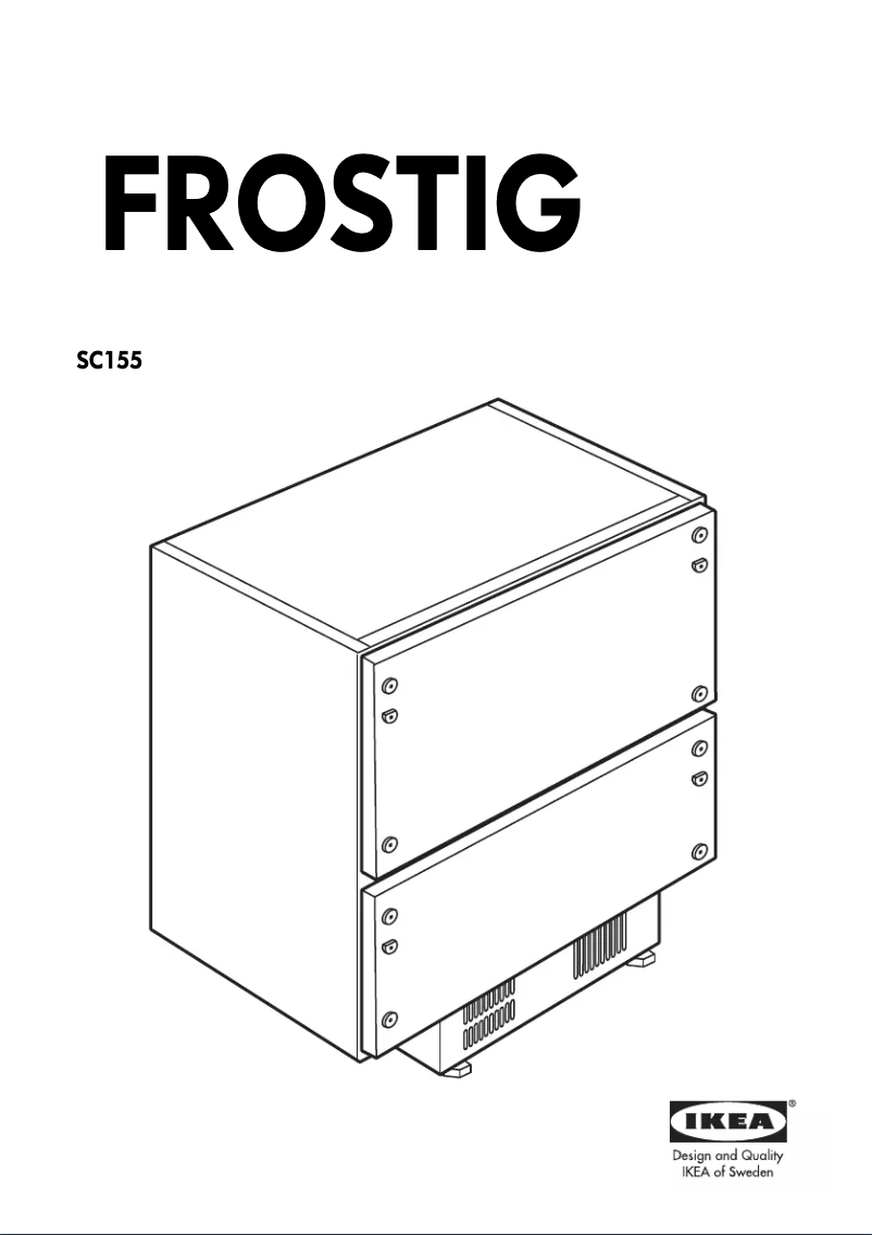 Image de la première page du manuel de l'appareil FROSTIG SC155