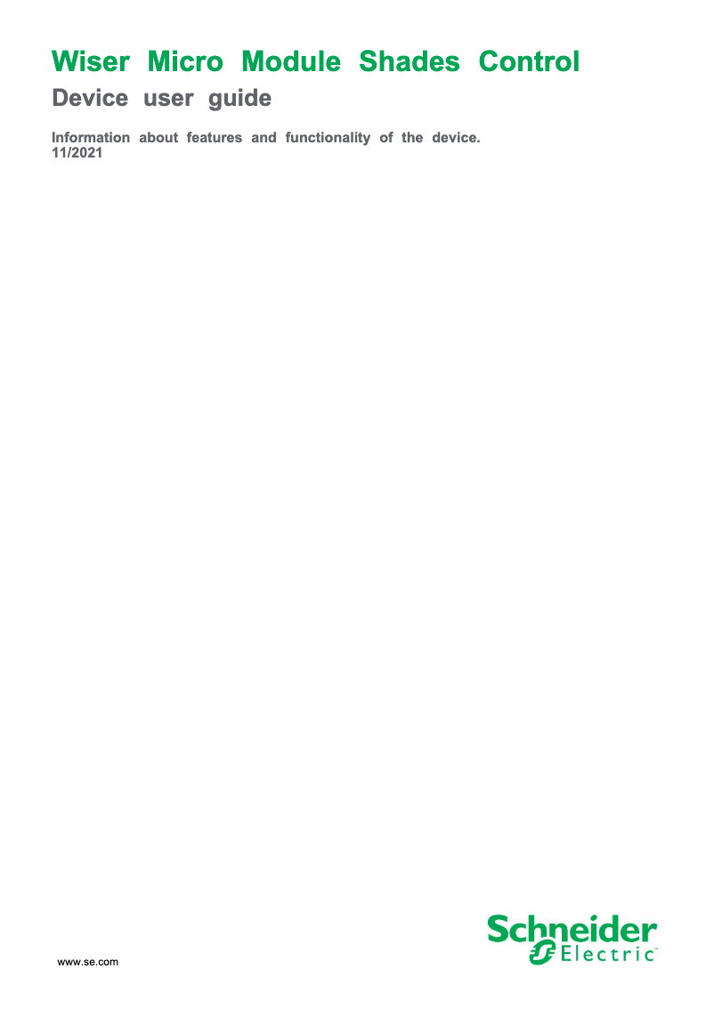 Page n°1 - Manuel utilisateur Schneider CCT5015-0002