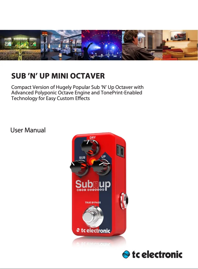 Page n°1 - Manuel utilisateur TC Electronic Sub'N'Up Mini Octaver