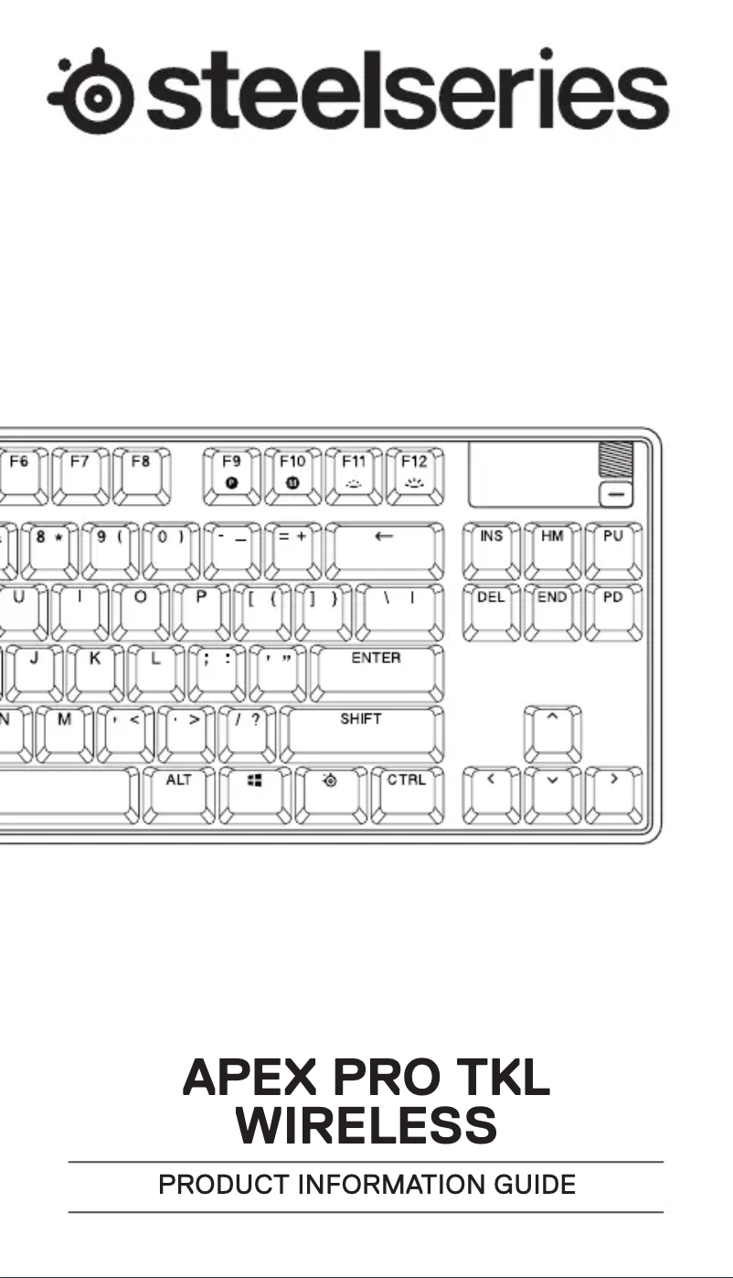 Image de la première page du manuel de l'appareil Apex Pro TKL Wireless Gen 3