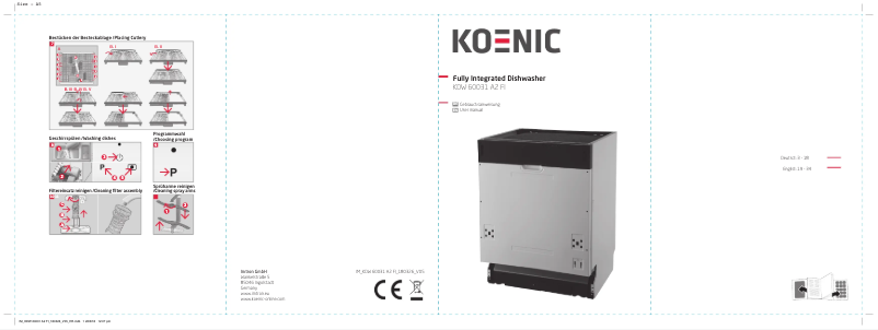 Page n°1 - Manuel utilisateur Koenic KDW 60031 A2 FI