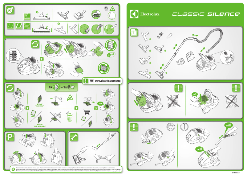 Página 1 del manual Manual de usuario Electrolux Classic Silence ZCS2000EL