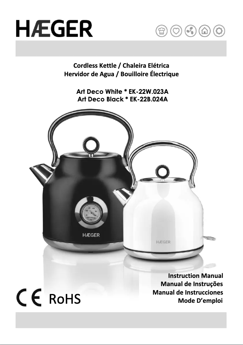 Página 1 del manual Manual de usuario Haeger Art Deco EK-22W.023A