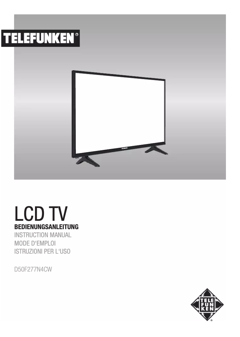 Page n°1 - Manuel utilisateur Telefunken D50F277N4CW