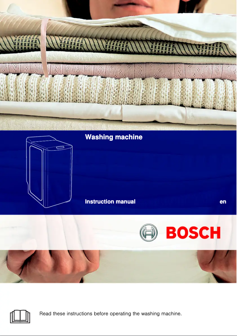 Page n°1 - Manuel utilisateur Bosch WOT20352