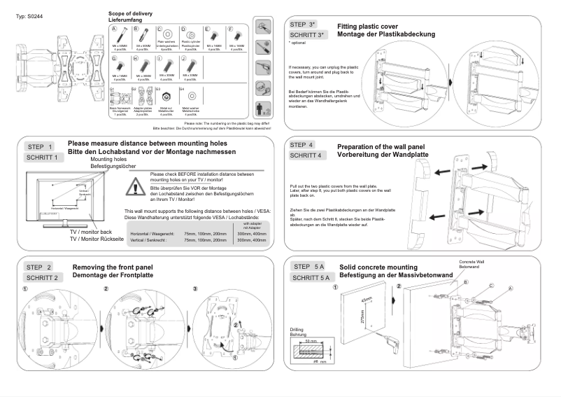 Image de la première page du manuel de l'appareil S0244