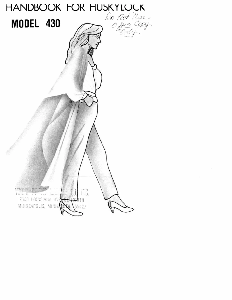 Page n°1 - Manuel utilisateur Husqvarna Huskylock 430