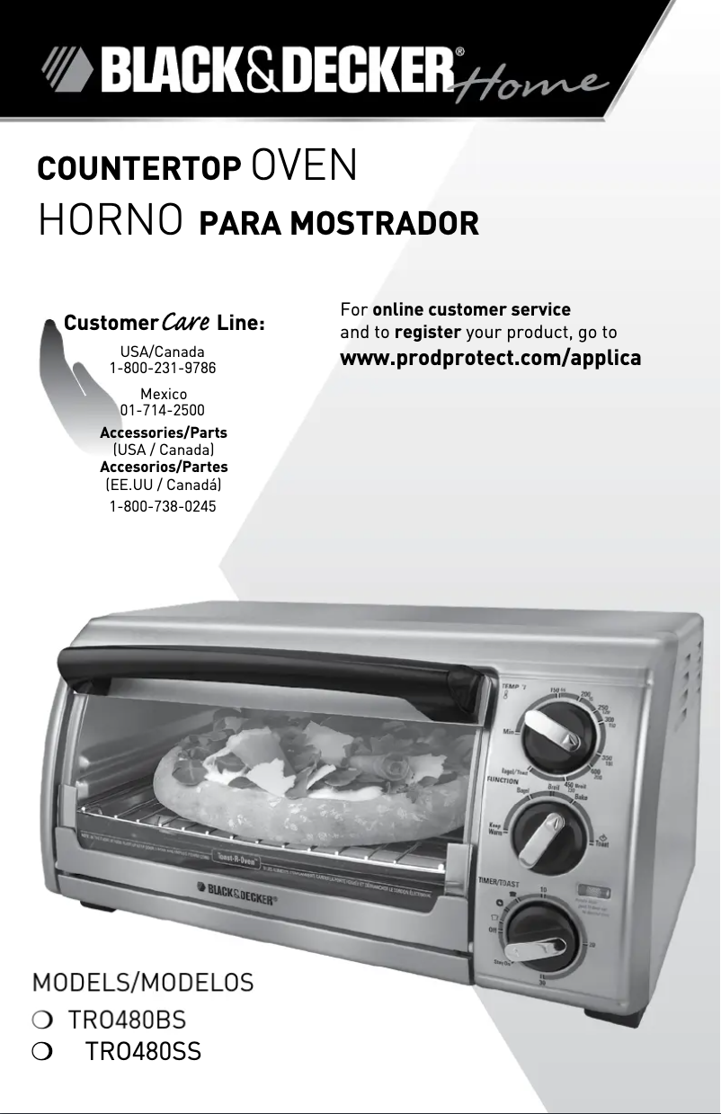 Page 1 de la notice Manuel utilisateur Applica TRO480BS