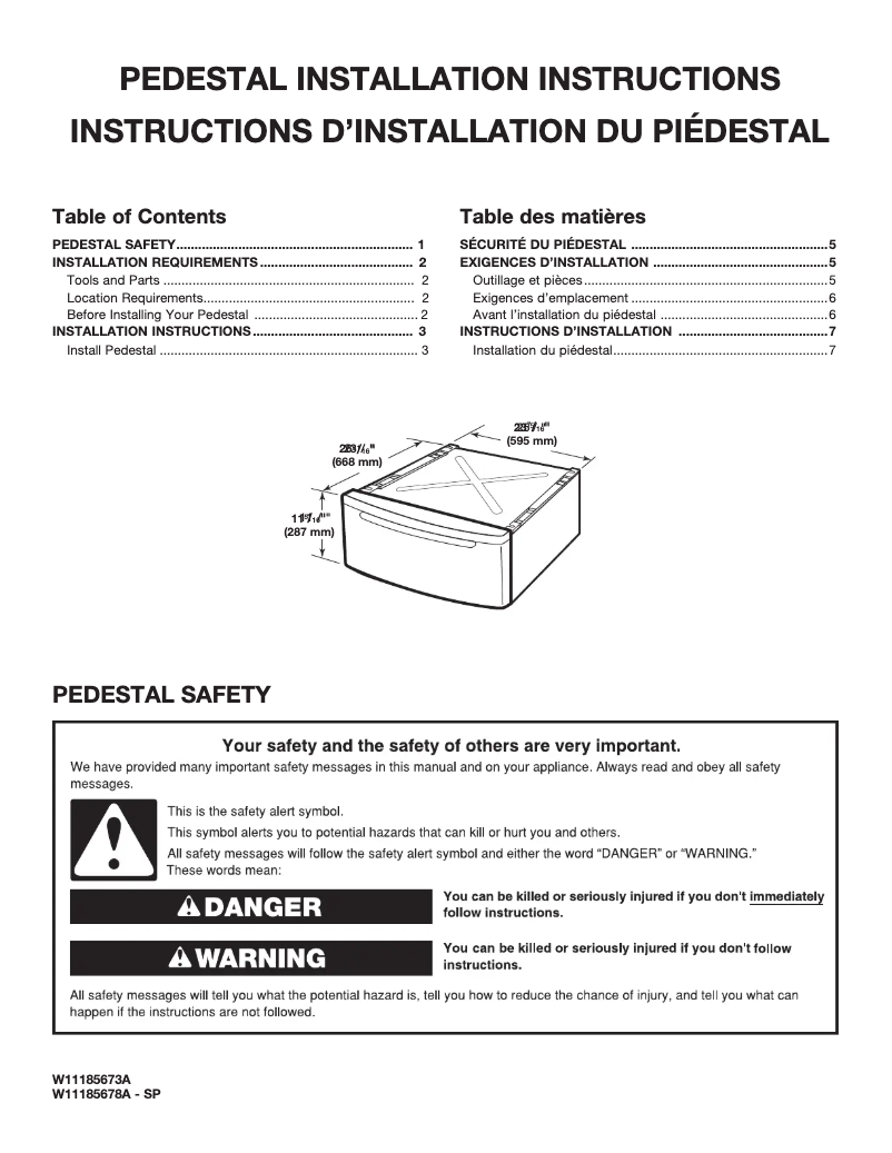 Page n°1 - Manuel utilisateur Whirlpool WFP2411GX