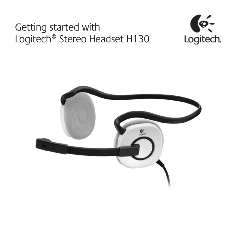 Page 1 de la notice Manuel utilisateur Logitech H130