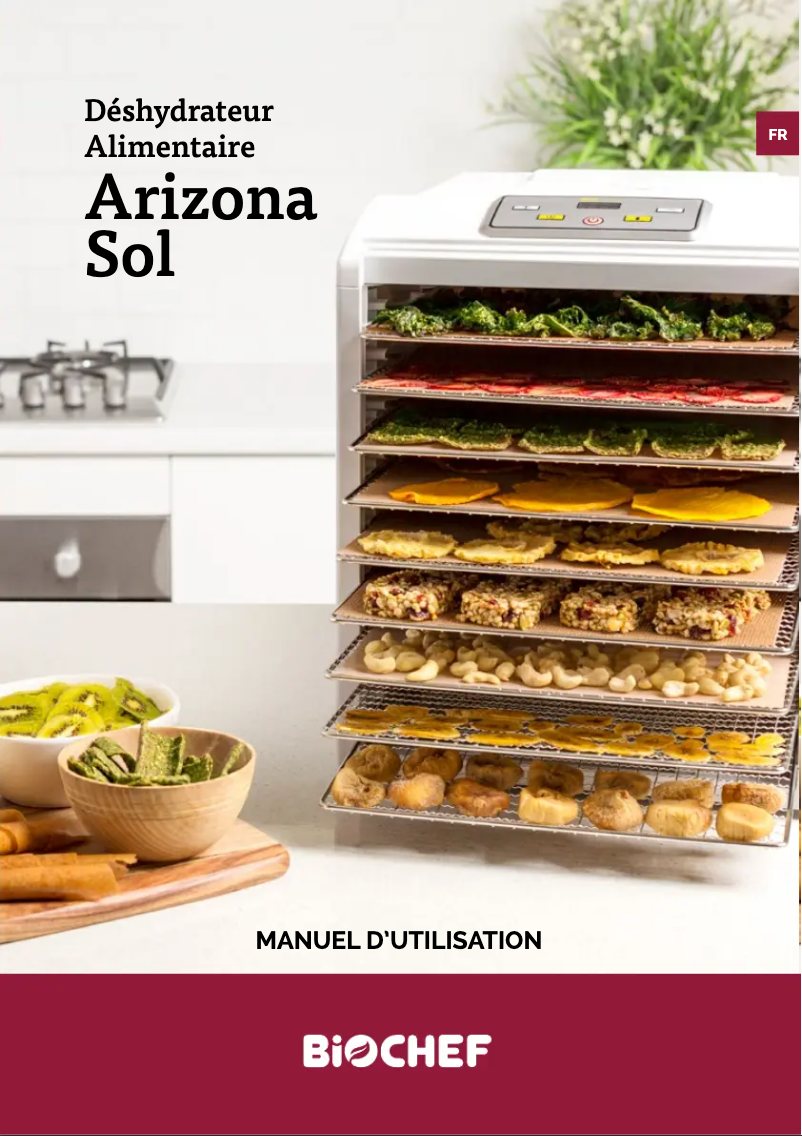 Page n°1 - Manuel utilisateur BioChef Arizona Sol