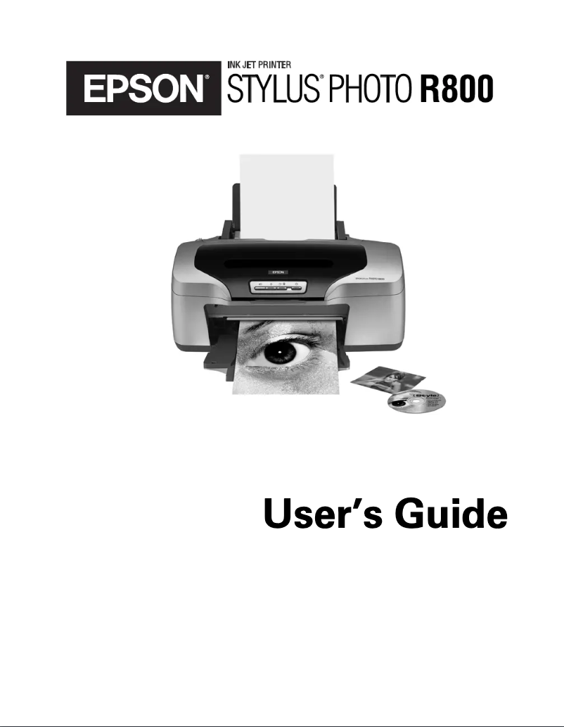 Page n°1 - Manuel utilisateur Epson Stylus Photo R800