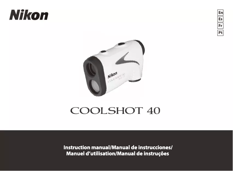 Image de la première page du manuel de l'appareil CoolShot 40
