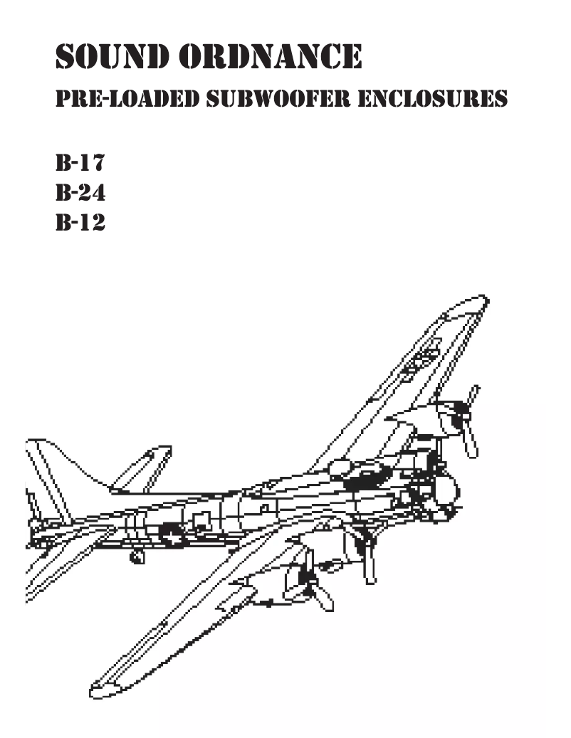 Página 1 del manual Manual de usuario Sound Ordnance B-17