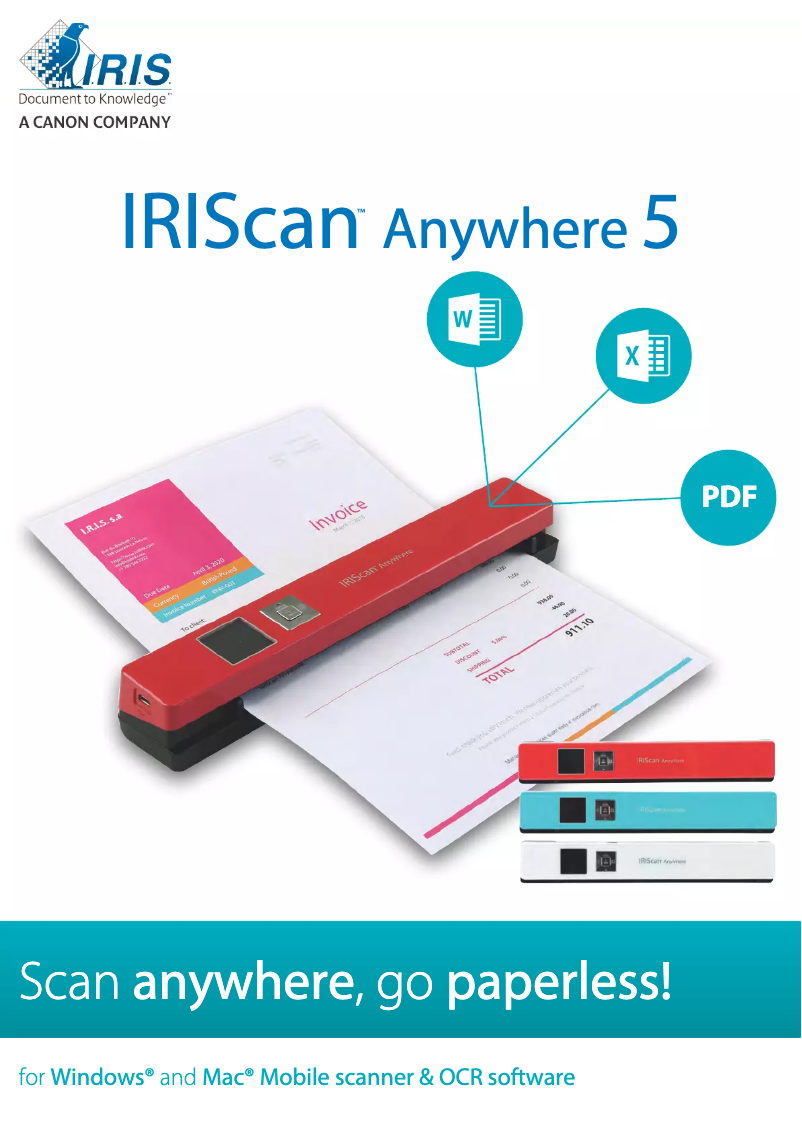 Página 1 del manual Manual de usuario I.R.I.S. IRIScan Anywhere 5