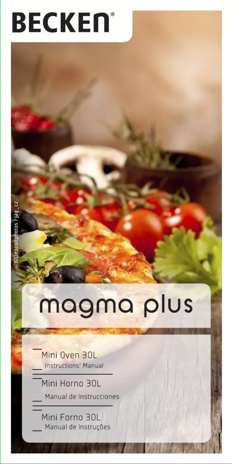 Page 1 de la notice Manuel utilisateur Becken Magma Plus